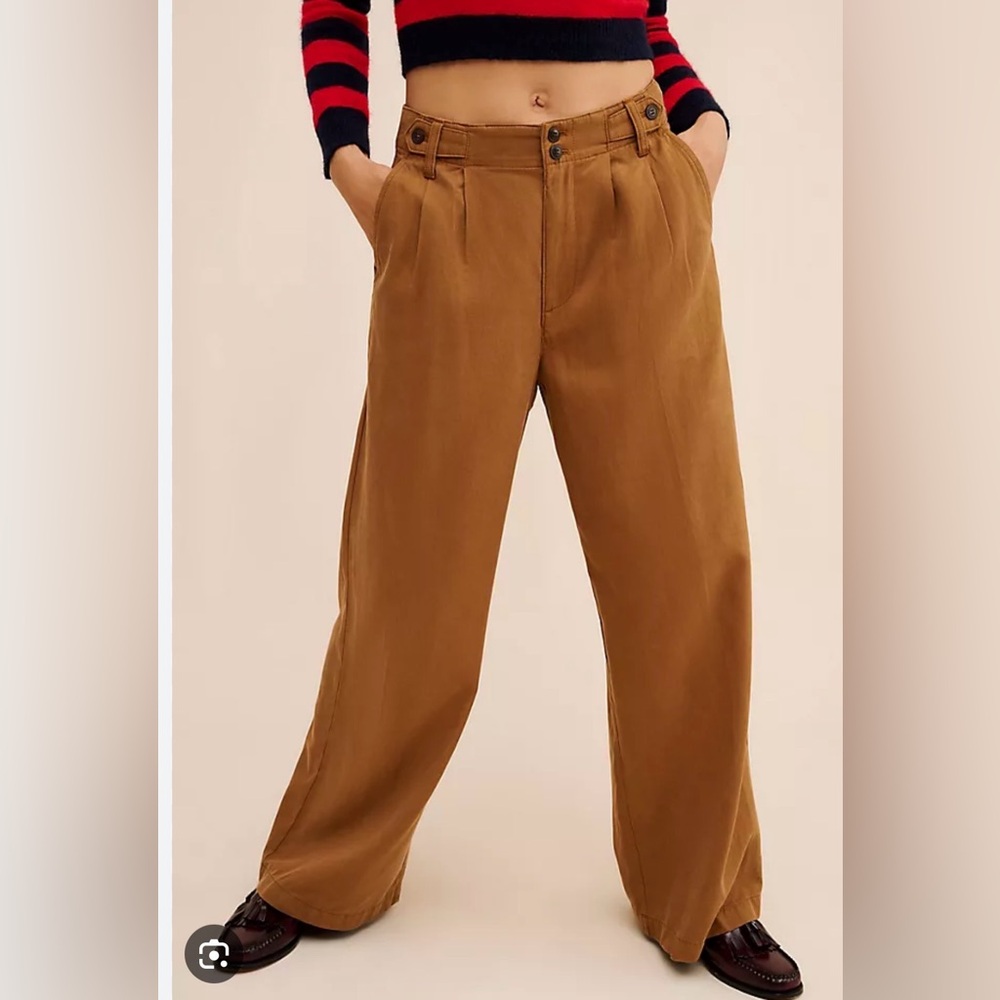 Women’s Madewell Wideleg Trousers, Medium Brown